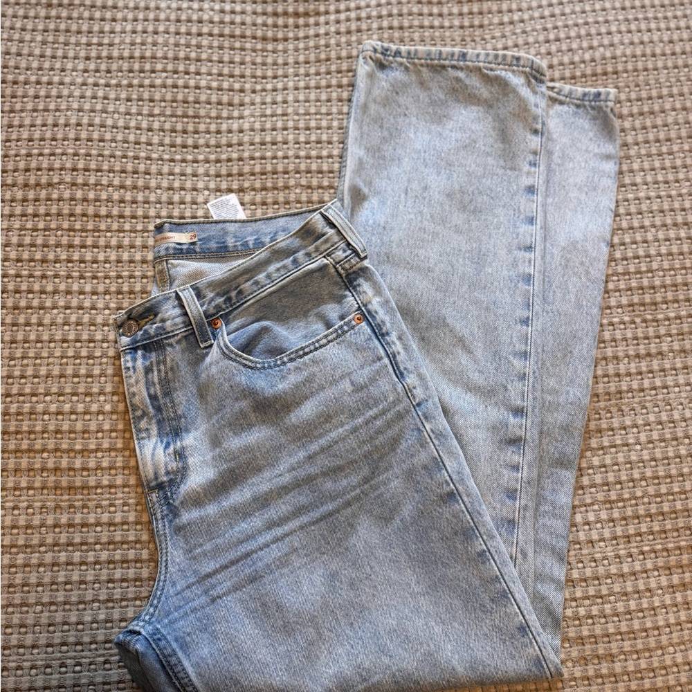 Levi's Light Blue Straight Leg Jeans